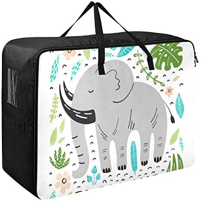 Under -torba za odlaganje velikog kapaciteta - Slatke životinje Organizator Organizator odjeće za pokrivanje slonova prtljage