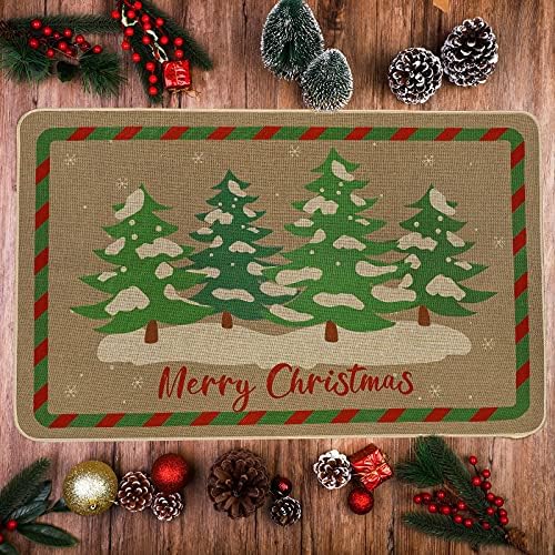 Božićni tepisi, podne prostirke, podne prostirke od 31, 5 920 inča, protuklizno božićno drvce, prostirke za čestitke za sretan Božić,