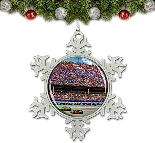 UMSUFA USA America Talladega Alabama Speedway božićni ukras Ukras za ukrašavanje stabala Kristalni metalni suvenir poklon