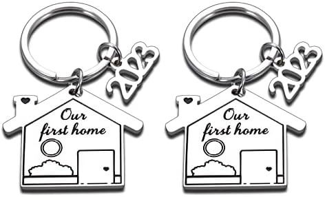 2023 privjesak za ključeve za prvu kuću poklon za kućanstvo za žene muškarce Novi vlasnik kuće privjesak za ključeve za prvu kuću za