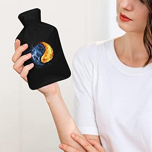 Vatra i voda yin yang injekcija gumene boce s toplim plišanim poklopcem za krevet menstrualne boli grčevi 1 litra