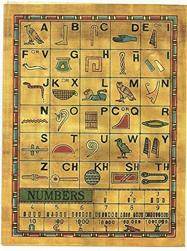 CraftSofegypt Set 10 egipatski papir papirus 4x6 inč - Drevni abecedi papirus listovi -papyri za umjetnički projekt, scrapbooking i
