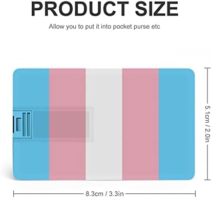 Transgender LGBT FLAG USB flash pogon Personalizirani pogon kreditne kartice Stick UsB ključni pokloni