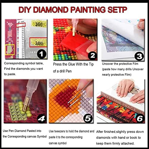 5 pakiranja 5d dijamantni setovi za slikanje za odrasle početnici Full Drill DIY Diamond Art Rhinestone Cross Stitch Boas s dijamantskim