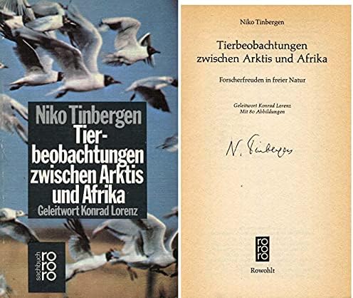 Autogram Niko Tinbergen Biolog, potpisana knjiga