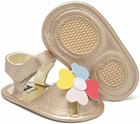 Cipele s cvjetnim uzorkom za djevojčice, cipele za prve hodalice, ljetne ravne sandale s cvjetnim uzorkom za malu djecu, vodene cipele