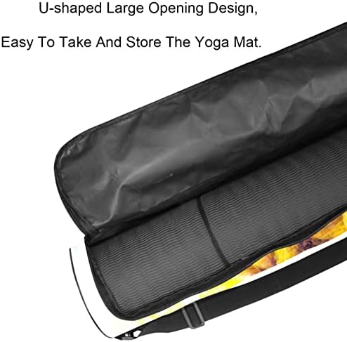 Torba za joga prostirku, torba za nošenje joga prostirke s patentnim zatvaračem s podesivim remenom za žene i muškarce