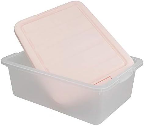 Ucake 14 Quart plastične kutije za odlaganje s ružičastim poklopcima, 2 pakiranja