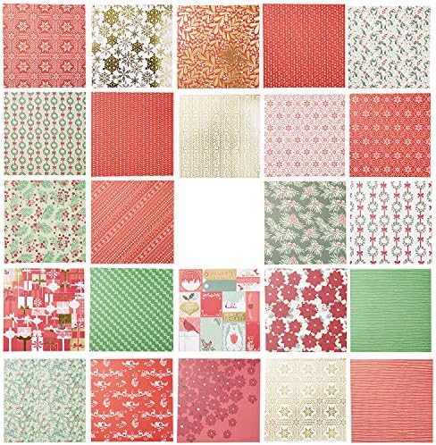 Martha Stewart Paper-Red/White/Greener 6x6 Paperpad, 6 x 6 inča, višebojan