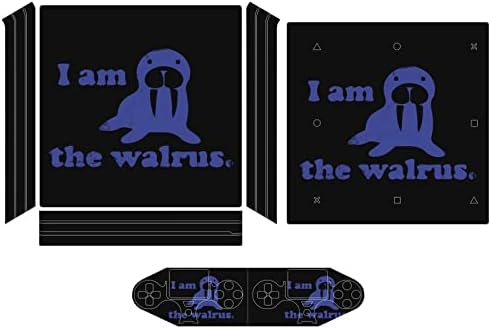 Naljepnica I Am The Walrus za konzolu PS-4 Slim konzole i kontrolera Full Prelomi Skin Zaštitnik, kompatibilan s PS-4 Pro
