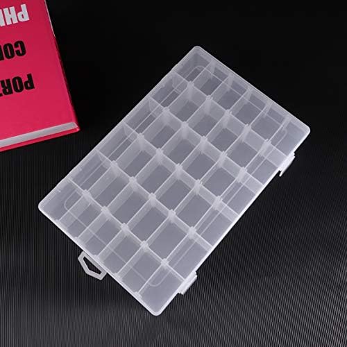 36 mrežica prozirna plastična kutija za organizatore s podesivim razdjelnicima prozirni spremnik za odlaganje perli kutija za nakit