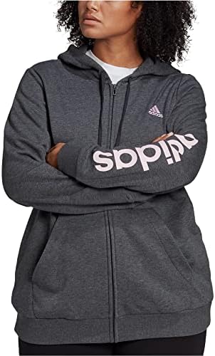 Adidas Women's Essentials logo puni zip hoodie