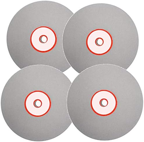 Moovul 4PCS Disk za poliranje dijamanta 600 800 1200 3000 grit 6in ravni krug mljevenje kotača lapping mljevenje diska