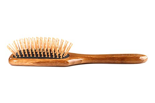 Bas četke / četka za oblikovanje i raspetljavanje kose / Najlonska igla profesionalne kvalitete / čista bambusova ručka / mala lopatica
