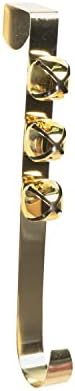 Vickerman 12 Sjajna zlatna vješalica s zvonima. Sadrži tri zlatna zvona. Uključuje dva komada po vrećici.