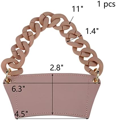 1pcs PU kožna torbica za šalice s uklonjivim akrilnim remenom za lanac prijenosni poklopci za šalice držač za šalicu za kavu za višekratnu