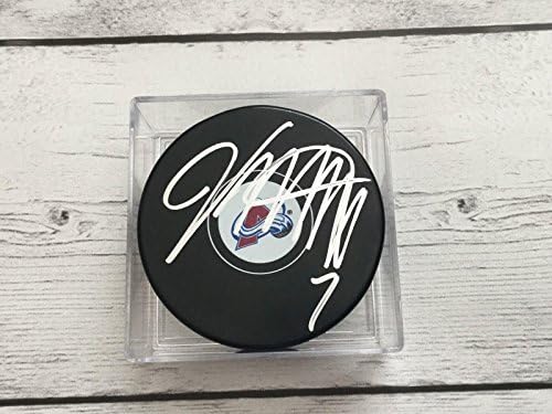 Hokejaški pak Colorado Evelanche s autogramom Johna Mitchella-NHL Pakovi s autogramima