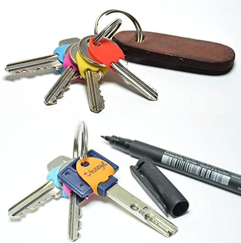 Ključni identifikatori. Pakiranje od 24 poklopca za ključeve. Silikonski nastavci za ključeve. Savršeno rješenje za prepoznavanje vaših