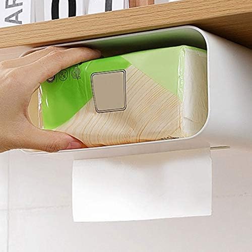 Yfqhdd kutija za salvet multifunkcionalni stol držač tkiva lica kreativni zidni tkiva kutija kuhinja kuhinja samoljepljiva nosač papira
