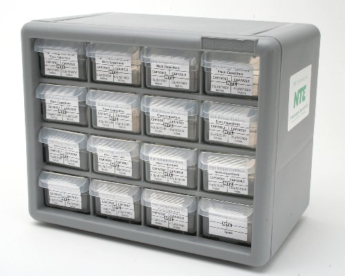 NTE Electronics CK-02 visokonaponski aluminijski elektrolitički kondenzatorski komplet, unaprijed pakiran, razne vrijednosti kapaciteta