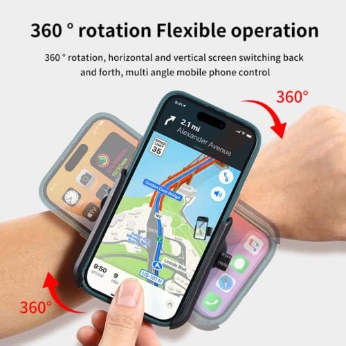 360 ° rotirajuća ruka za ruku za trčanje, odgovara većini modela pametnih telefona, idealno za trčanje sportskih vježbanja.
