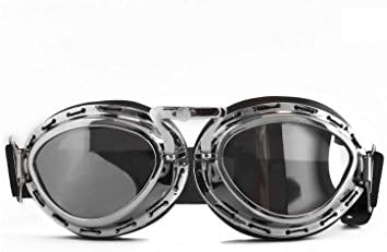 CRG Sports Vintage Aviator Pilot Style Motociklističke naočale Cruiser Scooter Goggle za muškarce, žene, odrasle, mlade