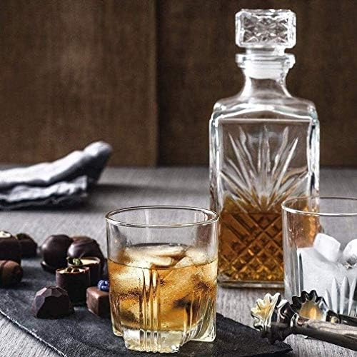 Elegantni dekanter za viski i set čaša, dekanter od kristalnog stakla sa 6 čaša za viski, dekanter za dozator burbona i škotskog likera