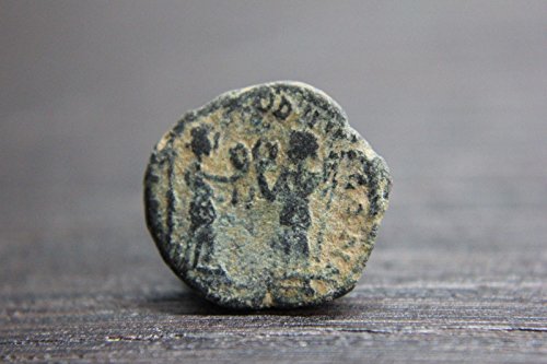 Rimski konstanta car od 337 do 350, dvije pobjede suočene s držanjem vijenaca 6 Brončani novčić vrlo dobro