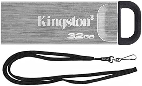 Kingston 32 GB DataTraveler Kyson Visoke performanse do 200 mb/s USB 3.2 Metalni flash pogon DTKN/32GB snop s Goram Black Lanyard