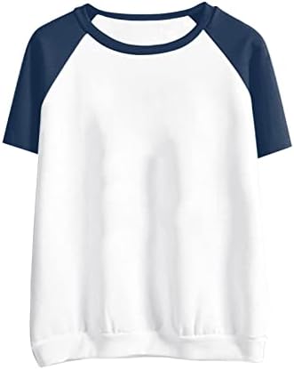 Mtsdjskf casual majica za žene ženske povremene majice za majicu s kratkim rukavima gornja bluza tinejdžerka tinejdžerka