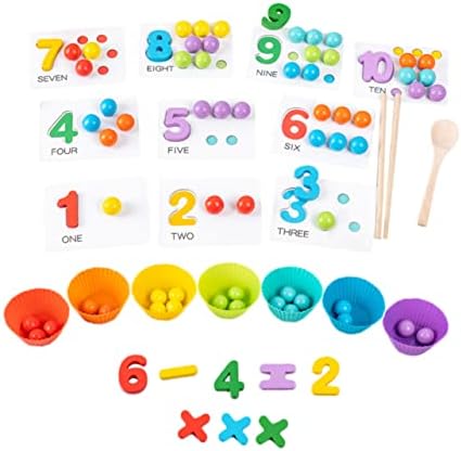 Toyandona 1 Set Bead Toys Obrazovne igračke za malu djecu Dječje TILONALNE PREDMOLE Igračke za djecu Matematičke igračke Obrazovne