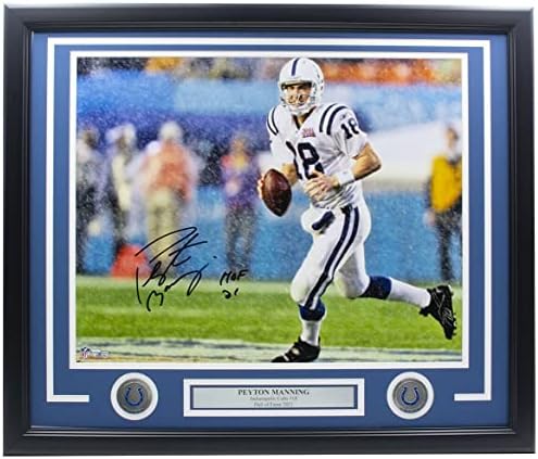 Peyton Manning Indianapolis Colts potpisan je uokviren 16x20 Photo Hof 21 Fanatici - Autografirani NFL fotografije