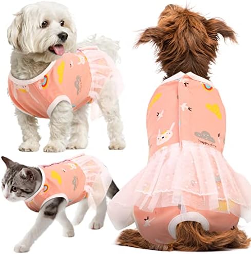 Pas Onesie Post kirurgija odjeća za pse, odijelo za oporavak muškog psa, kirurško odijelo za kućne ljubimce, ružičasto, veliko