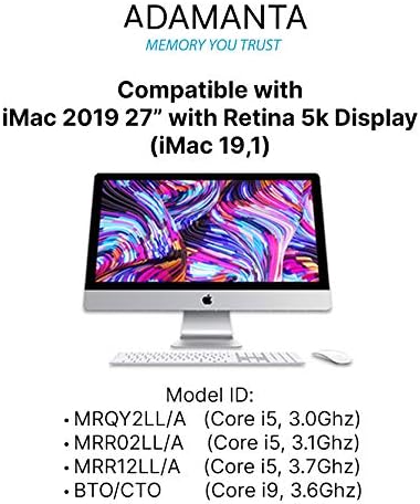Tvornička originalna nadogradnja memorije za Apple 2019 i 2020. iMac 27 w/retina 5K zaslon i Apple 2018 MAC MINI DDR4 2666MHz PC4-21300
