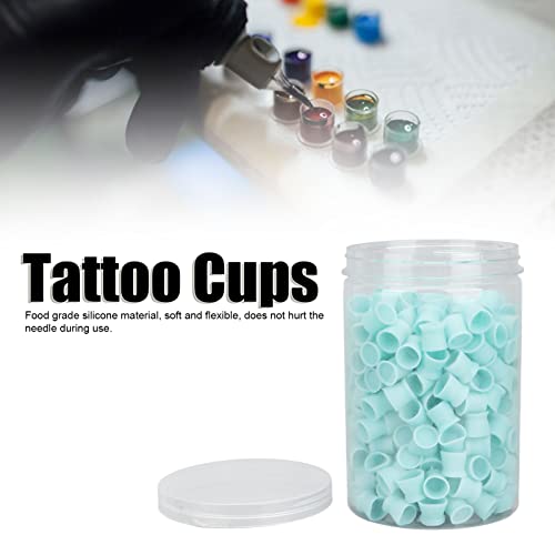 300pcs šalice za tintu za tetoviranje, šalice za obrve i usne za tetoviranje silikonske višenamjenske jednokratne čaše za Pigment za