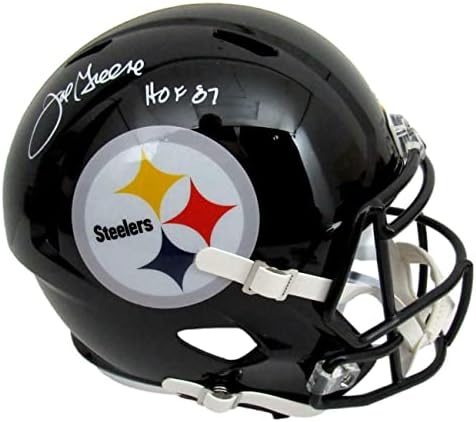 Joe Green Hof Steelers potpisao / upisao repliku kacige u punoj veličini 163715-NFL kacige s autogramom