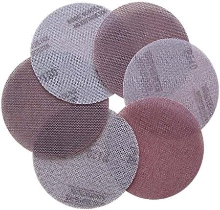 Mesh tkanina bez prašine bez brušenja diskova protiv blokiranja suhog brusnog papira 6 inča 150 mm 120 do 1000 grit