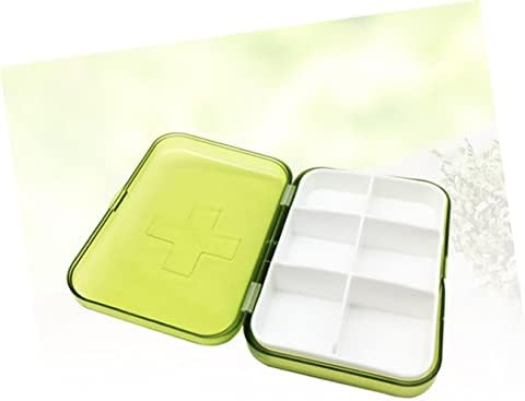 Kutija za tablete BBC spremnici za tablete 6 kutija mini prijenosna kutija za pohranu tableta zeleni pretinac spremnik za tablete medicinska