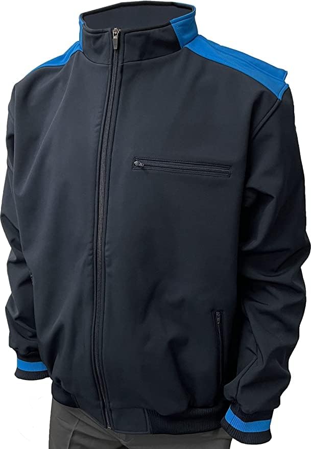 Smitty | BBS-343 | College softball stil puni zip toplinski flece sudijski jakna | Mornarica w/ plava | Izbor kolegijalnog službenika
