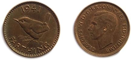1941. GB George VI British Farthing Coin za kolekcionare / Gotovo necirkulirano / AU