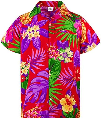 & Muška etnička havajska majica s printom kratkih rukava labavi gumbi ležerna košulja s reverom bluze vrhovi