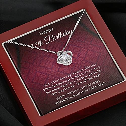 Ručno izrađena ogrlica, ručno izrađeni nakit - Nakit 37. rođendan za njezin poklon, 37. rođendanski poklon za nju, Trideset sedmi rođendanski