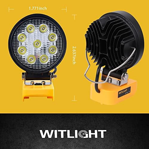 Komplet LED radne svjetiljke kompatibilne s baterijom i pištoljem za vruće ljepilo, bežični i kompaktni