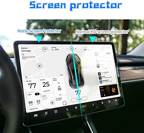 Jeseny Pack-1 Matte Screen zaštitnik za Tesla Model 3 Model Y, 15in kontrolni zaslon za kontrolni dodir automobila protiv ogrebotina,